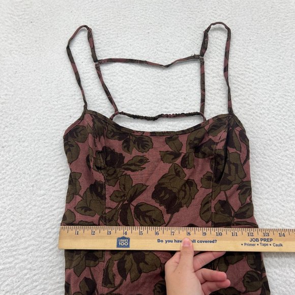 Free People | Bring It Back Printed Slip Mauve Medium - Picture 7 of 10